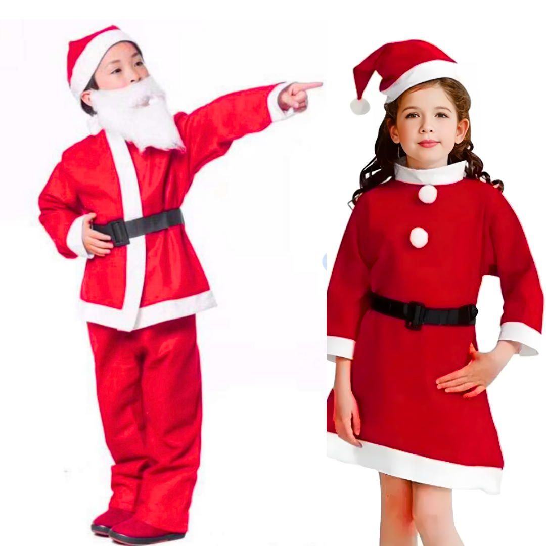 Kostim Deda Mraza za dečake i devojčice od 3 do 14 god