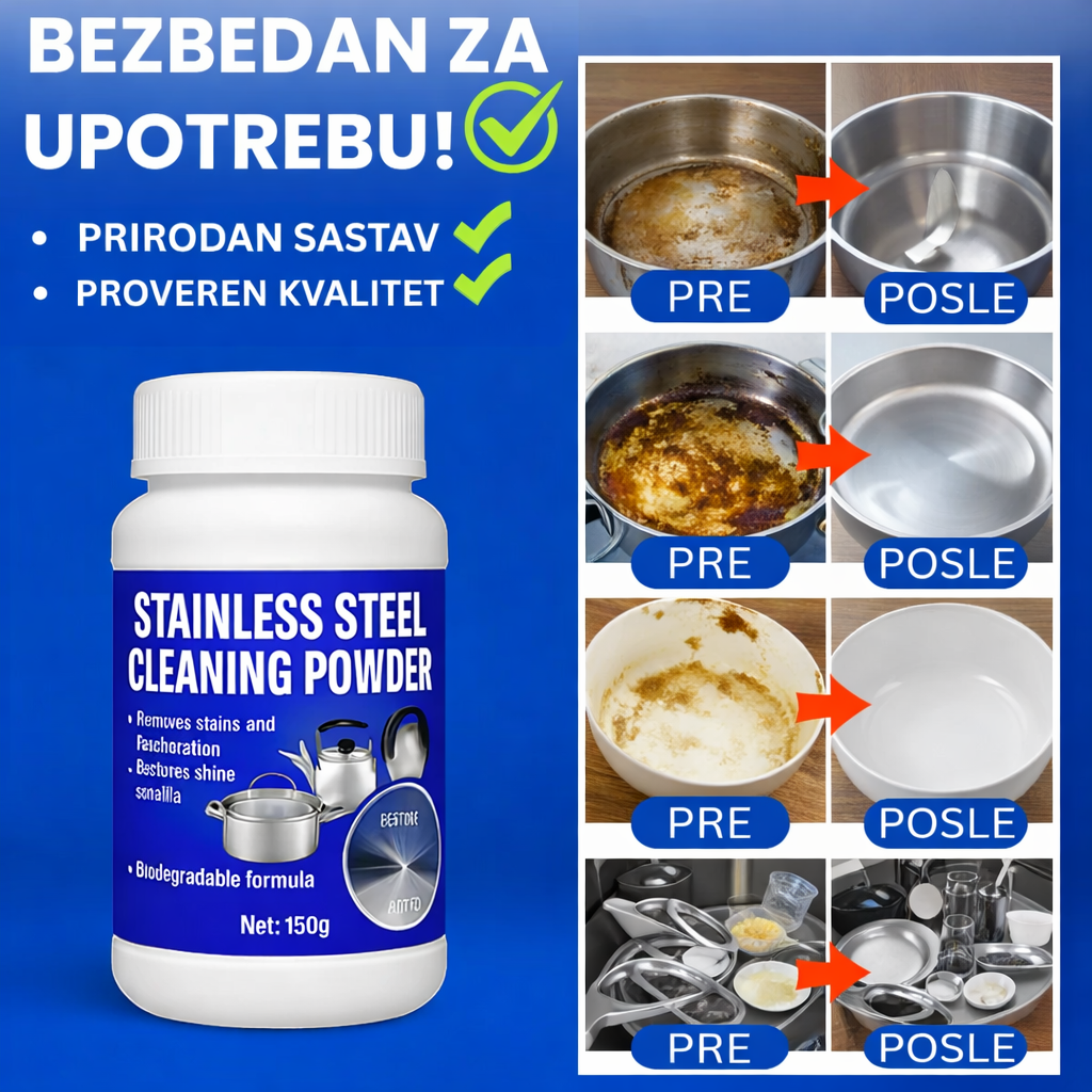 Prašak za sudove - tajno čisti