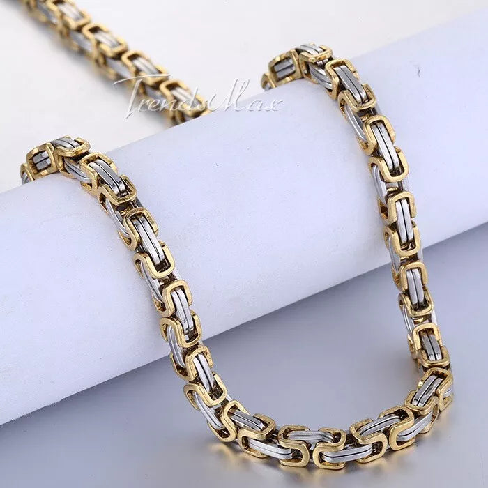 POKLON|Zlatno-Srebrni muški lanac