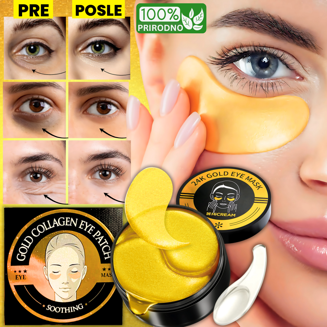 24K-Gold Maska za zdrave Podočnjake